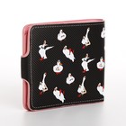 Кошелёк на кнопке, цвет чёрный - фото 24263130