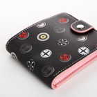 Кошелёк детский «Диски», маленький, для мальчика, на кнопке, чёрный - Фото 3