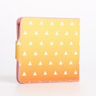 Кошелёк на кнопке, жёлтый, оранжевый - Фото 2