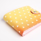 Кошелёк на кнопке, жёлтый, оранжевый - Фото 3