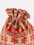 Холщовый новогодний подарочный мешочек для украшений, подарков и трав, текстиль «Скандинавия», 15×20 см 9791266