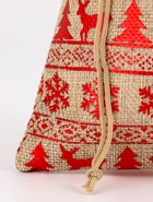 Холщовый новогодний подарочный мешочек для украшений, подарков и трав, текстиль «Скандинавия», 15×20 см 9791266