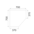 Шкаф угловой «Виола», 700×370×2050 мм, цвет ателье светлый / белый - Фото 3