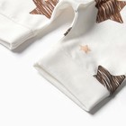 Песочник Bloom Baby Звездочки с кор. рукавом, р. 80 см, молочный - фото 25352450