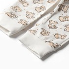 Ползунки Bloom Baby Медвежата, р. 80 см, молочный - Фото 3