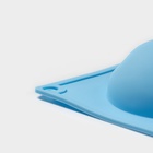 УЦЕНКА Форма силиконовая для выпечки Доляна «Полусфера», 28×16.5 см, 8 ячеек, d=5.5 см, цвет голубой - Фото 4