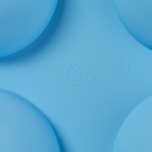 УЦЕНКА Форма силиконовая для выпечки Доляна «Полусфера», 28×16.5 см, 8 ячеек, d=5.5 см, цвет голубой - Фото 6