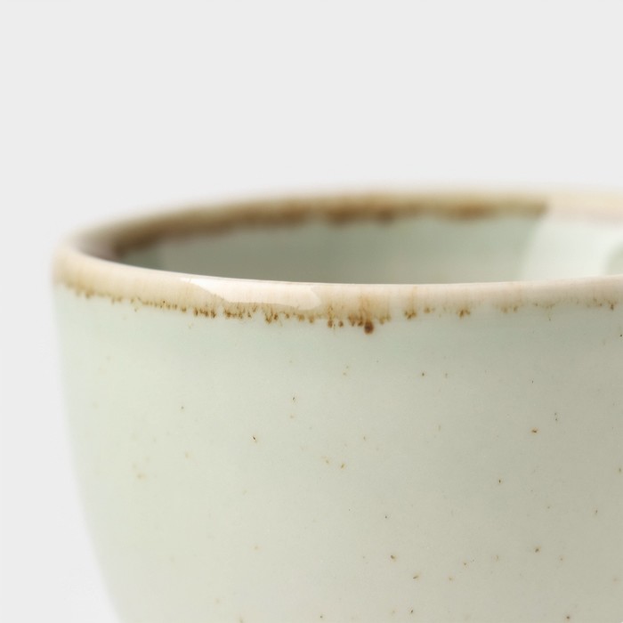 Чашка кофейная Pearl, 90 мл, цвет мятный, фарфор - фото 1909329299