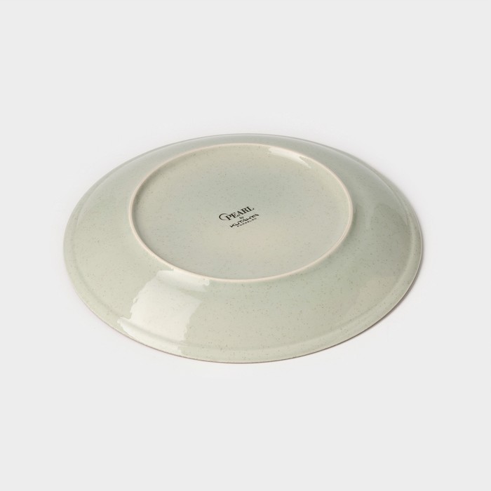 Тарелка фарфоровая Pearl, d=27 см, цвет мятный - фото 115144168