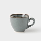 Чашка кофейная Pearl, 90 мл, цвет синий, фарфор - Фото 1