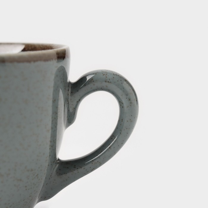 Чашка кофейная Pearl, 90 мл, цвет синий, фарфор - фото 1928318118