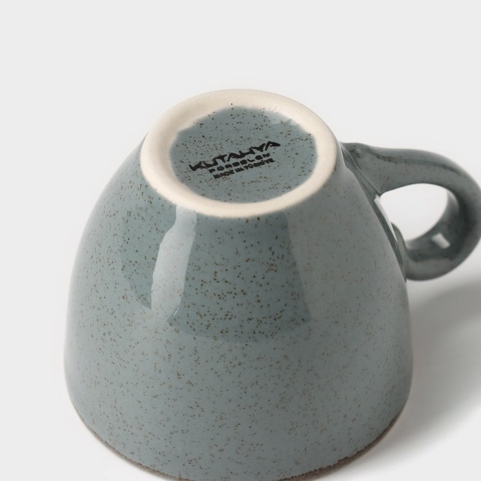 Чашка кофейная Pearl, 90 мл, цвет синий, фарфор - фото 1928318120
