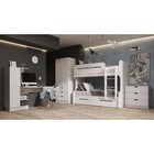 Стол компьютерный «Юниор – 4», 1450×500×1350 мм, цвет шарли белый/дуб крафт белый - Фото 3