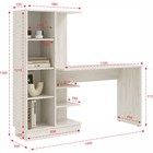 Стол компьютерный «Юниор – 4», 1450×500×1350 мм, цвет шарли белый/дуб крафт белый - Фото 4