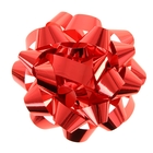 Бант-звезда №14 металлик (набор 2 шт), цвет красный - Фото 1