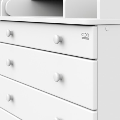 Комод пеленальный детский Maks 800/5, 80х47х101 см., 5 ящиков, с органайзером, МДФ/ЛДСП, цвет белый