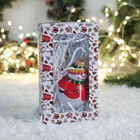 Ёлочная игрушка "Снеговик" h- 8,5 см, большой - фото 25487486