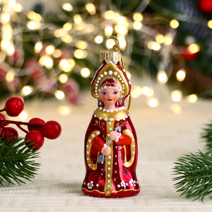 

Ёлочная игрушка "Снегурка" 8,5 см
