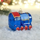 Ёлочная игрушка "Паровозик" h- 5,9 см - фото 25487504