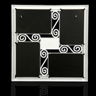 Фоторамка пластик на 4 фото 10х15 см "Завитки" белая 33,5х33,5 см - Фото 4