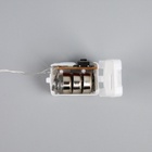 Набор гирлянд «Нить» 1 м роса, IP20, серебристая нить, 10 LED, свечение белое, 3 режима, батарейки AG13×3 (в комплекте), 5 шт. - Фото 7