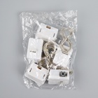 Набор гирлянд «Нить» 1 м роса, IP20, серебристая нить, 10 LED, свечение белое, 3 режима, батарейки AG13×3 (в комплекте), 5 шт. - Фото 8