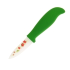 Нож керамический "Клубничка", лезвие 7,5 см, зеленый - Фото 1