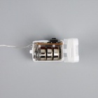 Набор гирлянд «Нить» 1 м роса, IP20, серебристая нить, 10 LED, свечение тёплое белое, 3 режима, батарейки AG13×3 (в комплекте), 5 шт. - Фото 7