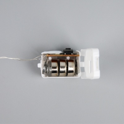 Набор гирлянд «Нить» 1 м, роса, 5 шт., IP20, серебристая нить, 10 LED, 3 режима, от батареек AG13×3, свечение мульти