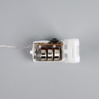 Набор гирлянд «Нить» 1 м, роса, 5 шт., IP20, серебристая нить, 10 LED, 3 режима, от батареек AG13×3, свечение мульти - Фото 7