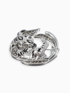 Брошь "Тигр" в листве, цвет серый в чернёном серебре - фото 809277792