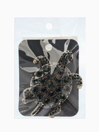 Брошь «Черепаха с хвостиком», цвет изумруд в чернёном золоте - Фото 6