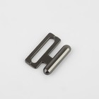 Застёжка для купальника, металлическая, 15 мм, 10 шт, цвет чёрный никель - Фото 3
