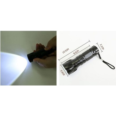 Фонарь ручной, AG10, черный