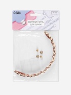 Ручка для сумки, металлическая, с винтами для крепления, 12.8×6.5 см, цвет золотой, коричневый - Фото 8