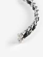 Ручка для сумки, металлическая, с винтами для крепления, 12.8×6.5 см, цвет серебряный, чёрный - Фото 4