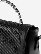 Ручка для сумки, металлическая, с винтами для крепления, 12.8×6.5 см, цвет серебряный, чёрный - Фото 5