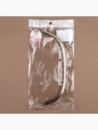 Фермуар пришивной «Полукруг», с креплениями, 20×7.5 см, цвет серебряный - Фото 5