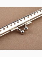 Фермуар пришивной «Прямоугольник», с креплениями, 20×6 см, цвет серебряный - Фото 4