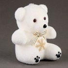 Игрушка из пенопласта «Медвежонок» со снежинкой, 13 см - фото 7631910