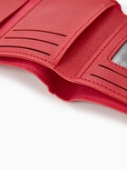 Кошелёк женский на кнопке, 11×1×10 см, комбинированный, красный - Фото 4