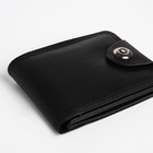 Портмоне мужское «Исар», на магните, 3 отделения, чёрное - Фото 5