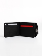 Портмоне мужское «Исар», на магните, 3 отделения, чёрное - Фото 3