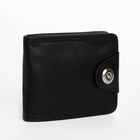 Портмоне мужское «Исар», на магните, отдел для купюр, для карт, для монет, чёрное - Фото 7