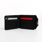 Портмоне мужское «Исар», на магните, отдел для купюр, для карт, для монет, чёрное - Фото 3