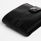 Портмоне мужское «Сахир», на магните, три отделения, чёрное - Фото 4