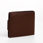 Портмоне мужское «Шафи», на магните, отдел для купюр, для карт, для монет, коричневое - Фото 3