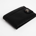 Портмоне мужское «Исар», отдел для купюр, карт, монет, на магните, чёрное - Фото 4