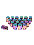 Гайка колесная M12×1.5, высота 35 мм, ключ 19 мм, радужный титан, фасовка 20 шт. - Фото 2