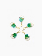 Шарм для браслета «Дракончик», цветной в золоте (комплект 5 шт) - фото 45955753